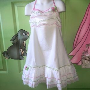 Kate Mack White Beach Sun Dress Girls 8 Worn Once!